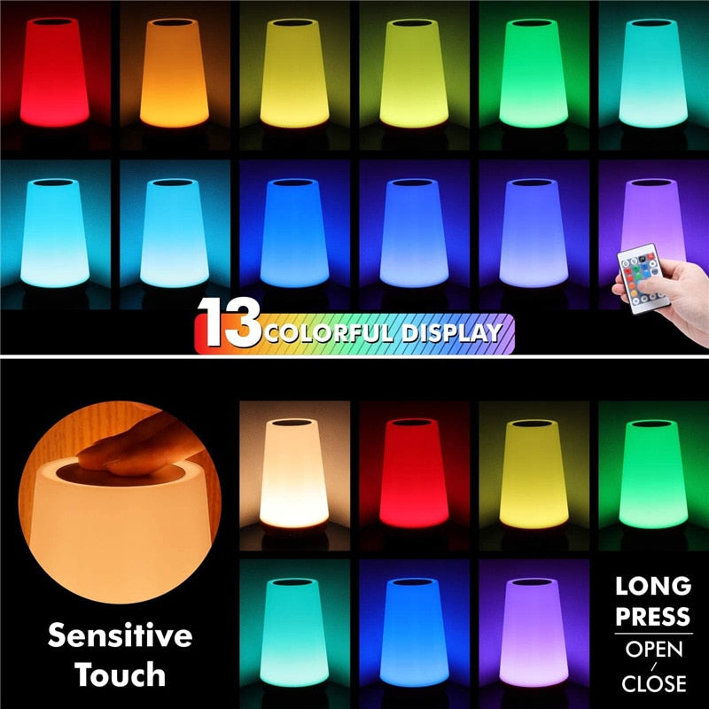 13 Color Changing Night Light Lamp Portable